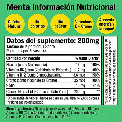 Bolsitas energéticas de menta.